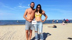 Marco e Christina dopo il workshop Bios, Lago Michigan, Chigaco